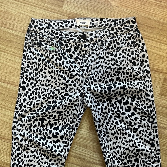 Miss Me Leopard Print Skinny Jeans 29 - Picture 3 of 5